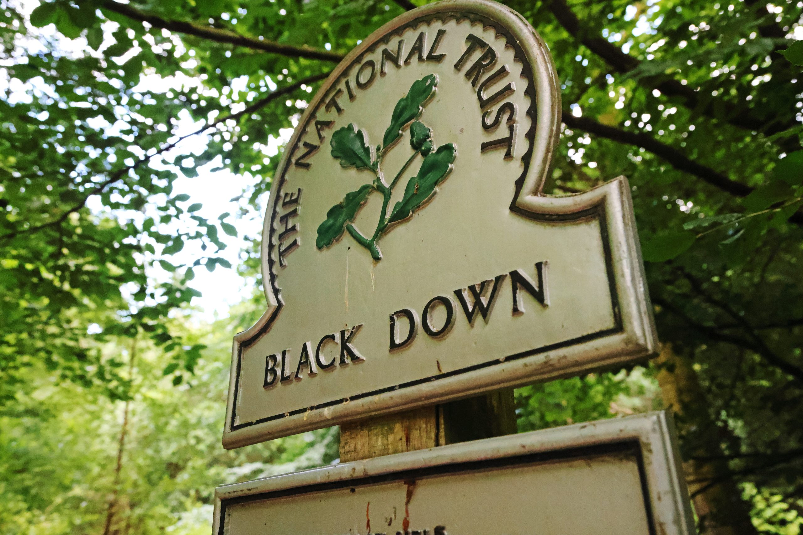 A National Trust sign for 